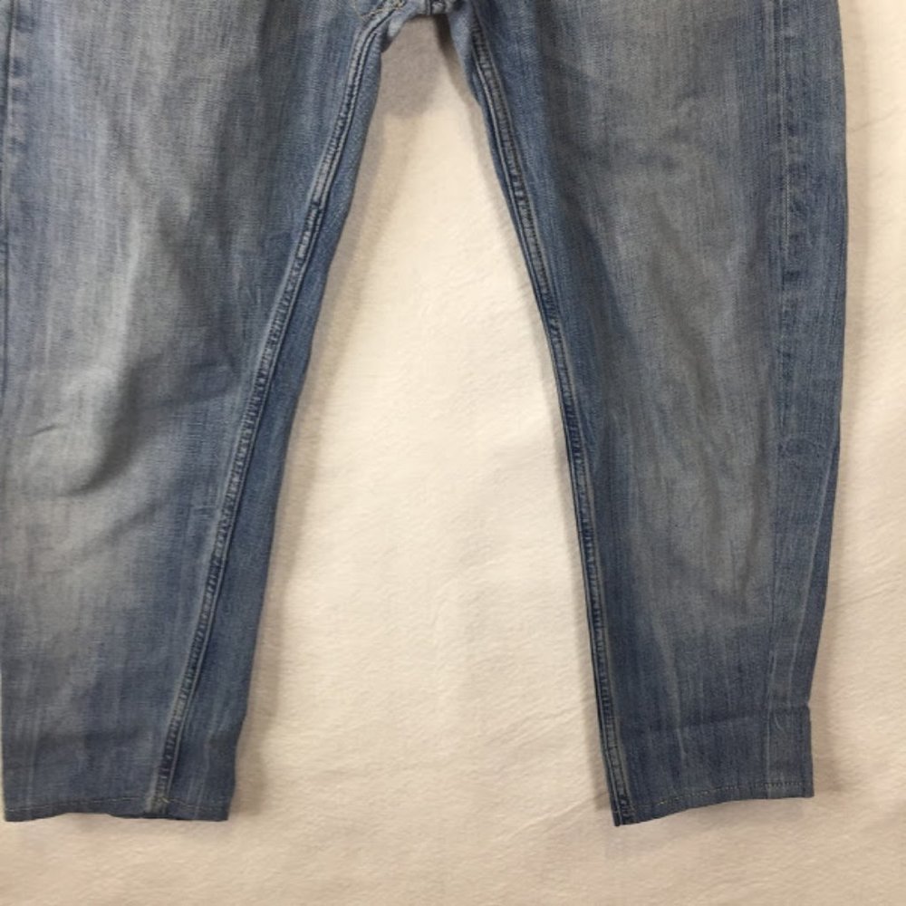 RARE Tex Rag Restyle Recycle Jeans Capri Distress - Picture 2 of 12